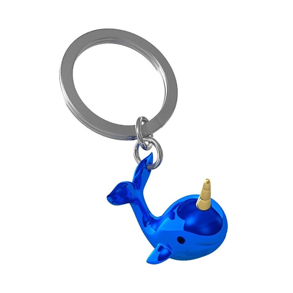 Keyring Narwhal Blue