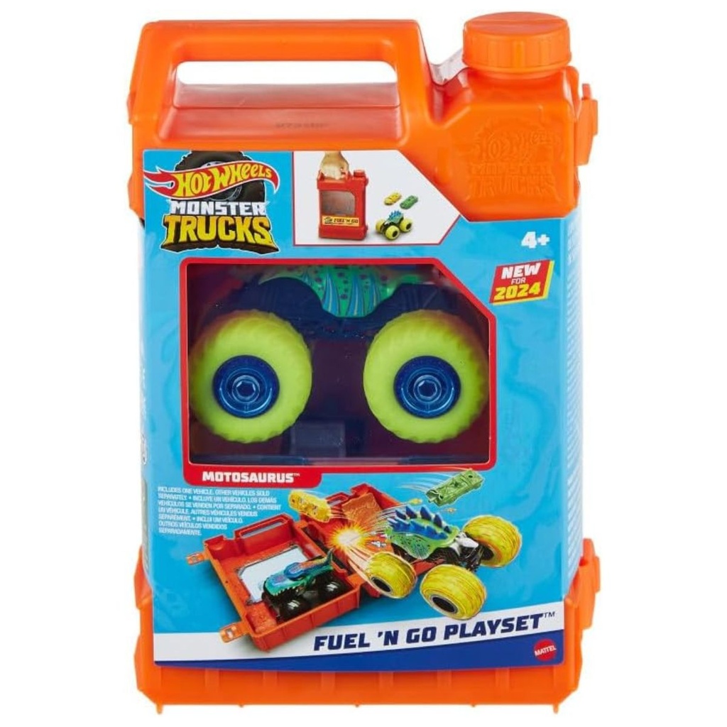 Hot Wheels Monster Trucks 1:64 Fuel N’ Go Gas Playset