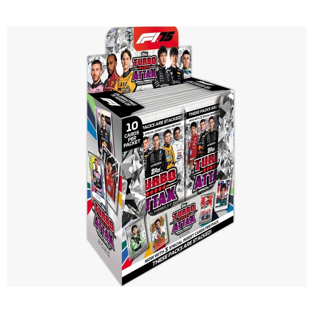 Topps Turbo Attax Formula 1 F1 2025 Sealed Booster Box