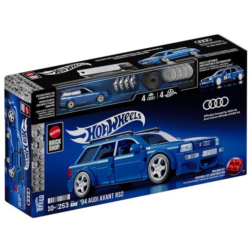 Hot Wheels Bricks '92 Audi RS2 Avant Car Playset