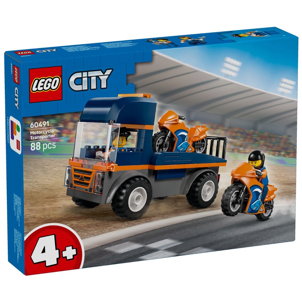 LEGO 60491 City Motorcycle Transporter
