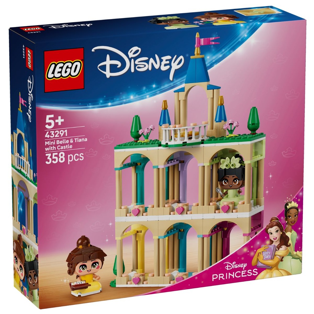 LEGO 43291 Disney Princess Mini Belle &amp; Tiana with Castle