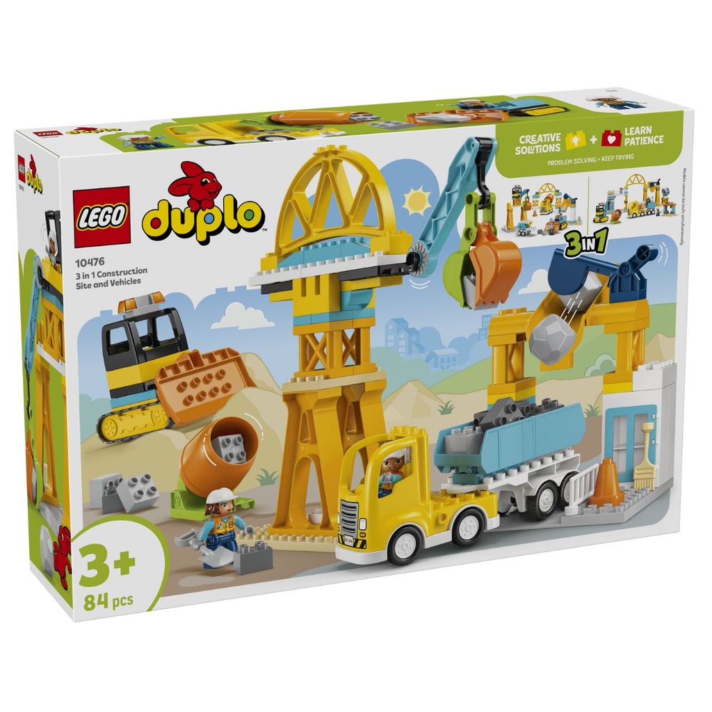 LEGO 10476 DUPLO 3 in 1 Construction Site and Vehicles