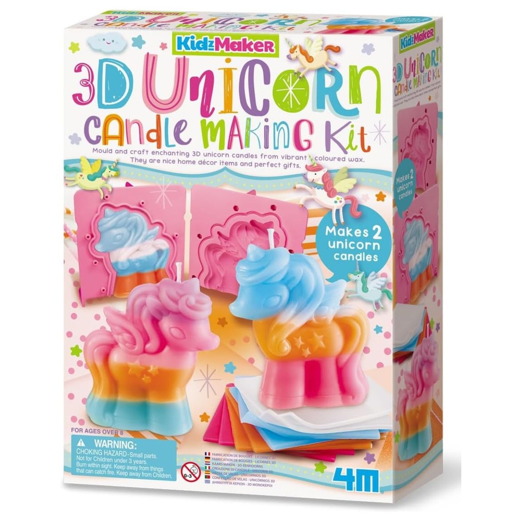 4M 3D Unicorn Candle Making Kit