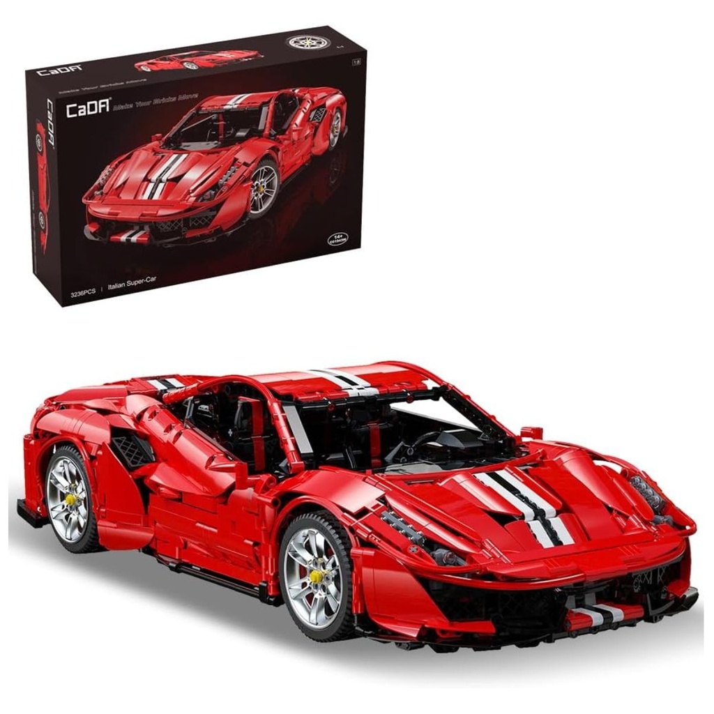 CaDA C61043W 1:8 Italian Red Supercar