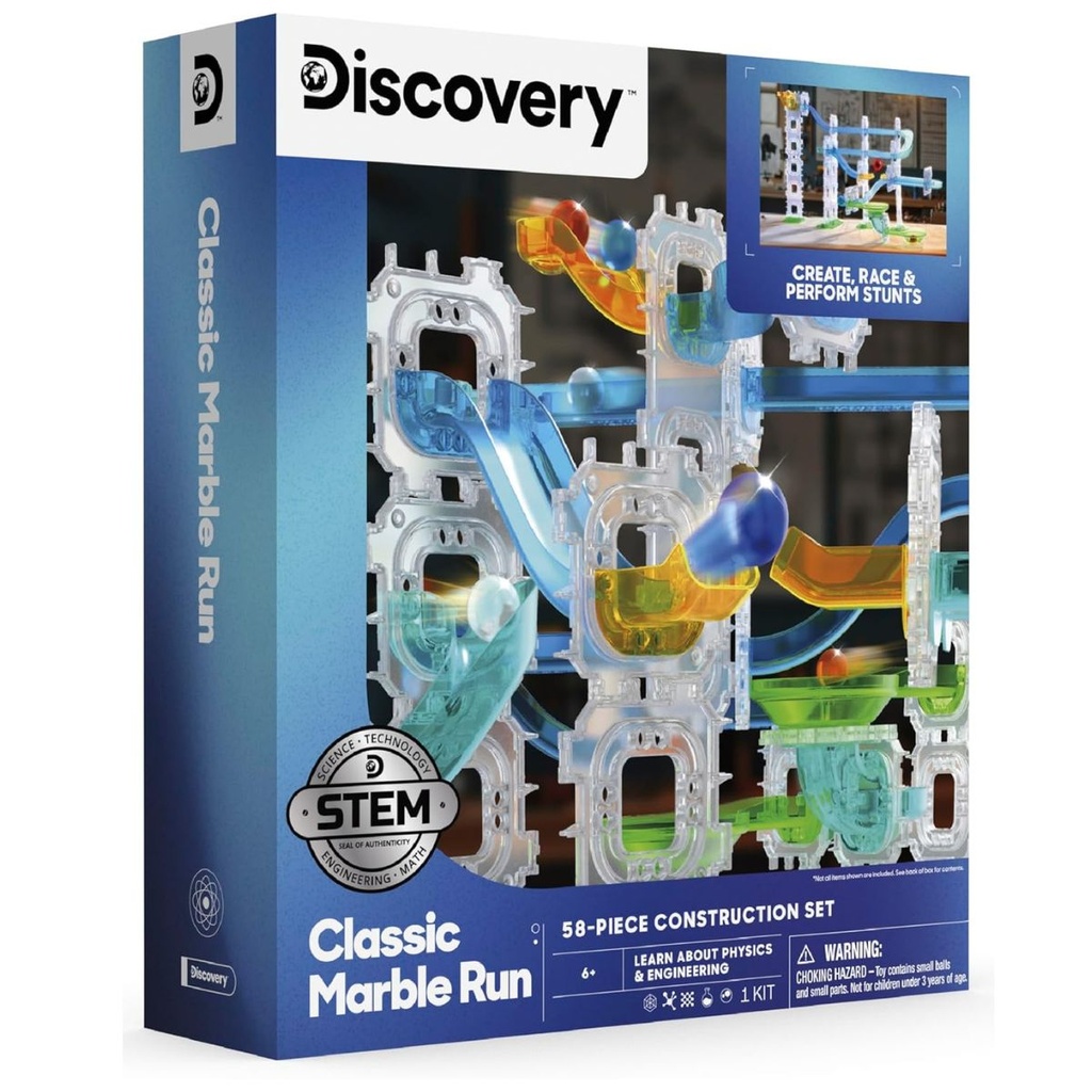 Discovery Mindblown 58pc Classic Marble Run
