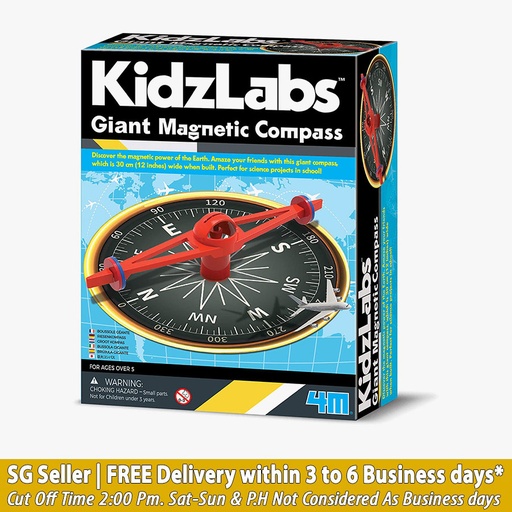 4M Kidzlabs Giant Magnetic Compass