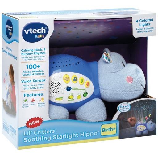 VTech Lil' Critters Soothing Starlight Hippo