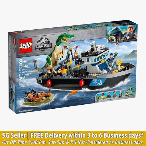 LEGO JW Baryonyx Dino Boat Escape