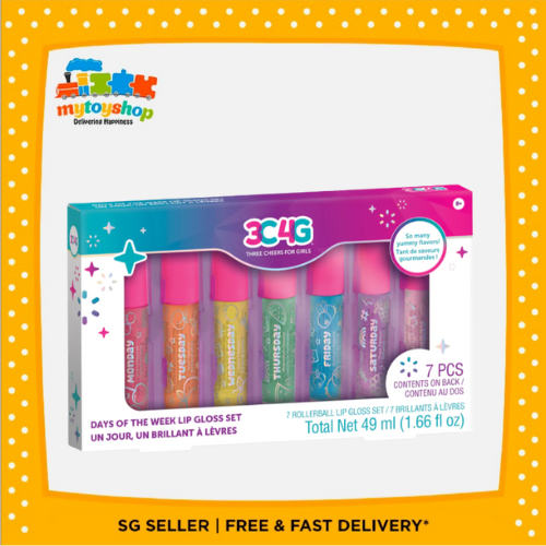 3C4G Days of the Week Rollerball Lip Gloss Set