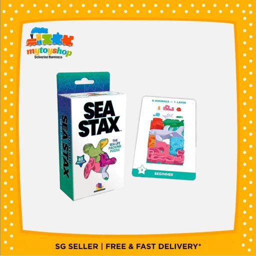 Gamewright Sea Stax The Sea Life Packing Puzzle Game