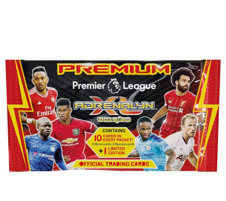 Panini Premier League 19/20 Adrenalyn Trading Card Premium 2 Packs Bundle + 2 FOC Booster Packs