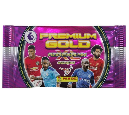 Panini Premier League Adrenalyn Trading Card Premium 1 Gold Pack + 2 FOC  Booster Packs