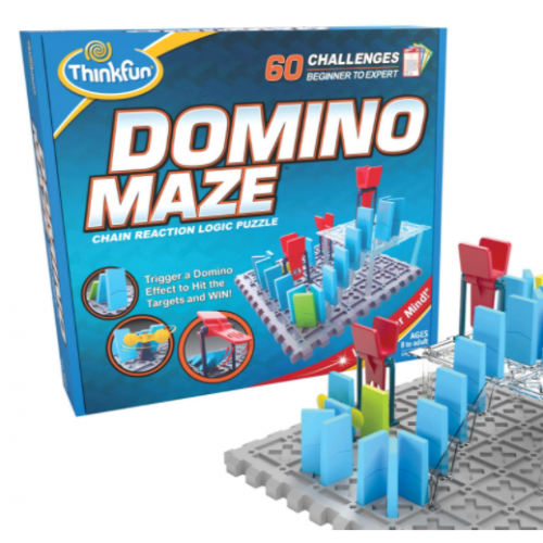 ThinkFun Domino Maze Chain Reaction Logic Puzzle