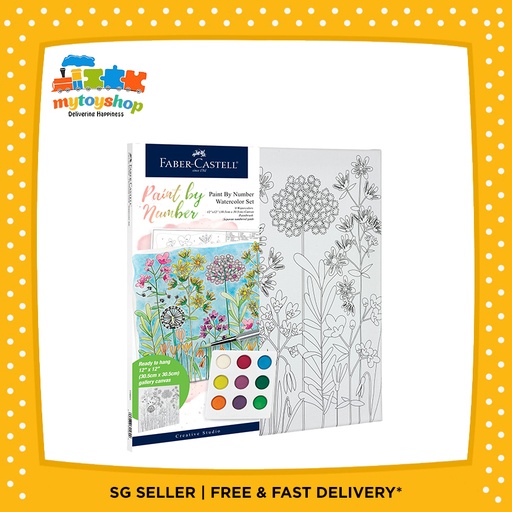 Faber Castell Watercolor Paint by Number Farmhouse Design