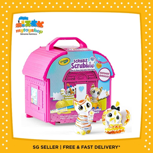 Crayola Scribble Scrubbie Pets Backyard Bungalow Playset