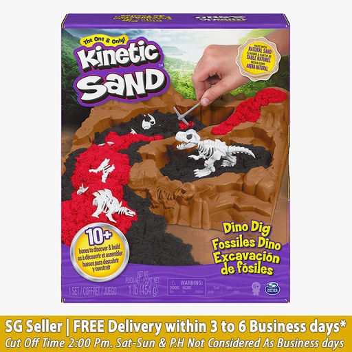 Kinetic Play Sand Digging for Dinos
