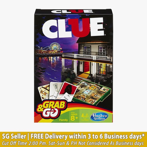 Hasbro Gaming Clue Grab n Go Travel Sized Game
