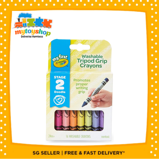 My First Crayola 16ct Washable Tripod Grip Crayons