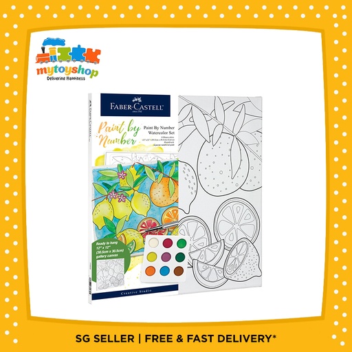Faber Castell Watercolor Paint by Number Produce Design