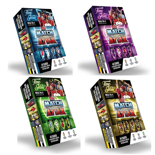 TOPPS Match Attax Champions League MEGA Tins 2024/25 Bundle of 4