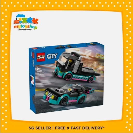 LEGO 60406 City Race Car and Car Carrier Truck