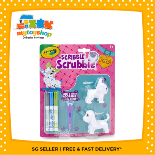 Crayola Scribble Scrubbie Pets Dog Pack Animal Toy Set