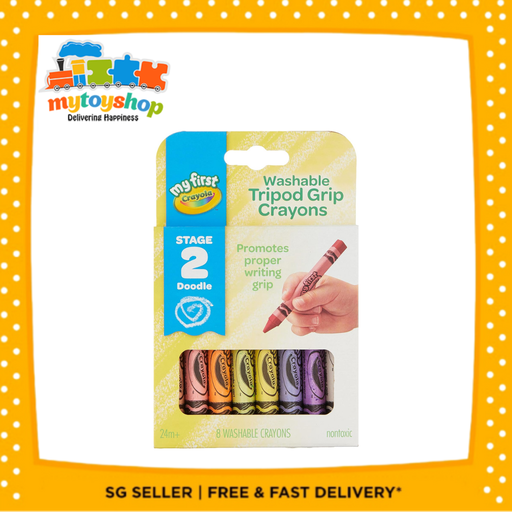 Crayola My First 8ct Washable Tripod Grip Crayons