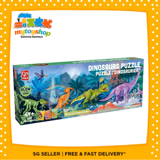 Glow in The Dark Dinosaurs Puzzle  200 pcs