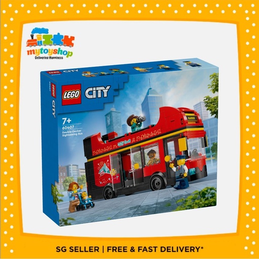 LEGO 60407 City Red Double Decker Sightseeing Bus