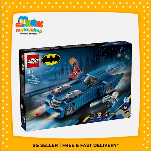 LEGO 76274 Batman with the Batmobile vs. Harley Quinn n Mr Freeze