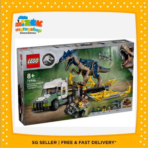 LEGO 76966 Dinosaur Missions Allosaurus Transport Truck