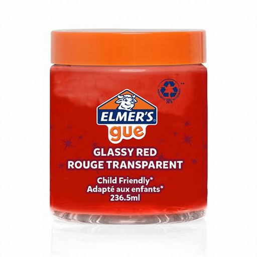 Elmers Glassy Red Gue Premade Slime