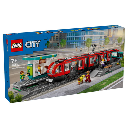 LEGO 60423 City Downtown Streetcar and Station