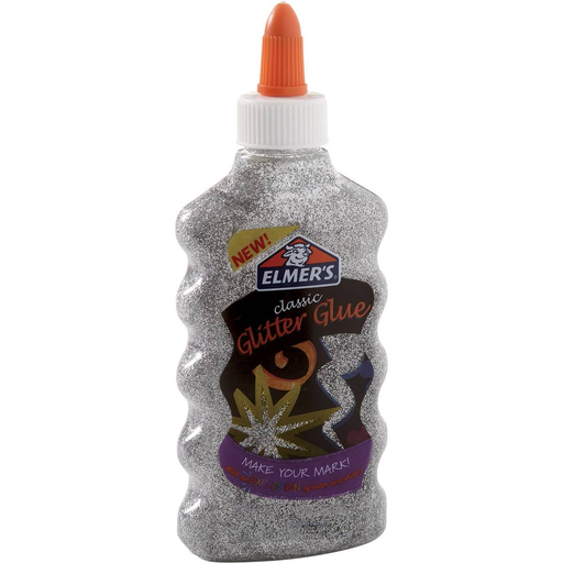 Elmers Glitter Glue Silver 6OZ