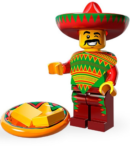 LEGO 71004 Taco Tuesday Guy Minifigure