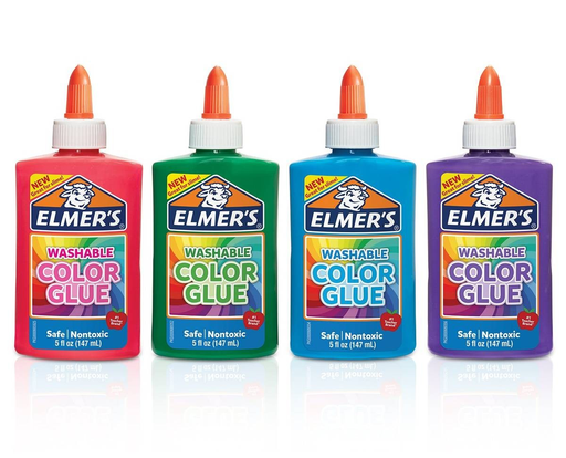 Elmers Opaque Colored Glue Asst