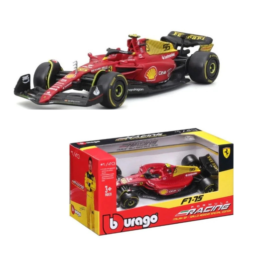 Burago 1:43 Ferrari Racing F1-75 2022 #55 Carlos Sainz