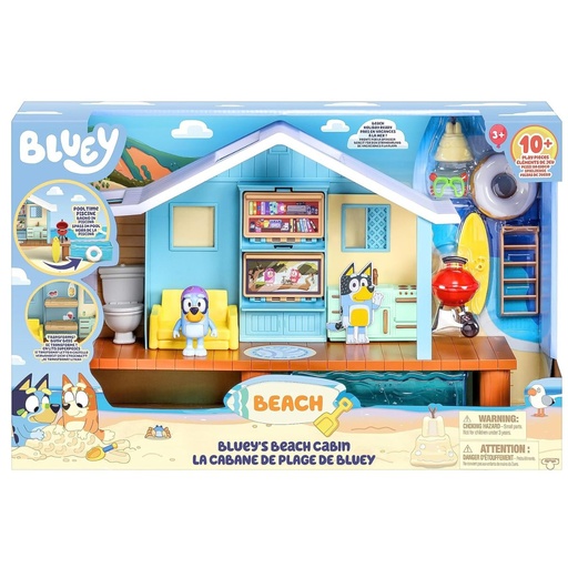 Bluey Beach Cabin Playset