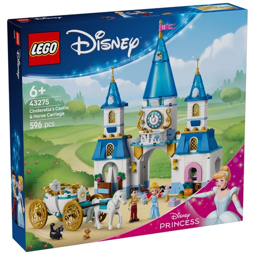 LEGO 43275 Disney Princess Cinderella’s Castle N Horse Carriage