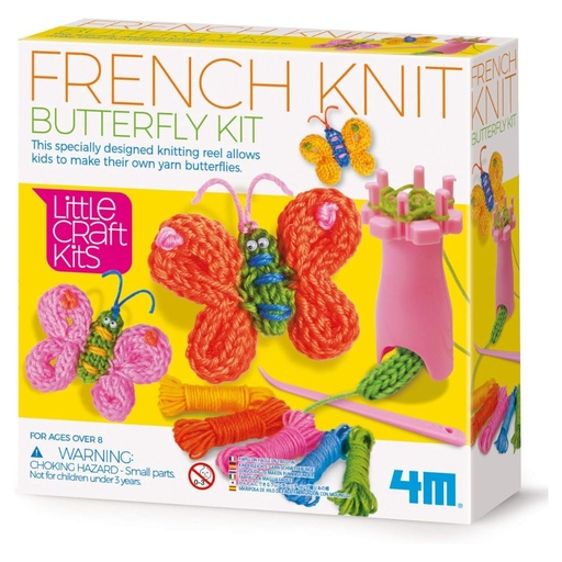 4M Little Craft French Knit Butterfly Kit