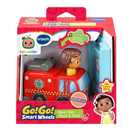 Vtech Cocomelon Nina's Fire Truck n Track