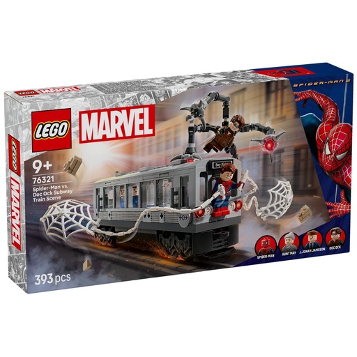 LEGO 76321 Marvel SpiderMan vs. Doc Ock Subway Train Scene