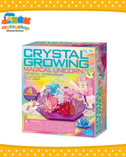 4M Crystal Growing Unicorn Terrarium