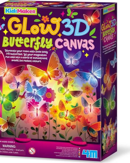 4M Glow 3D Butterfly Canvas