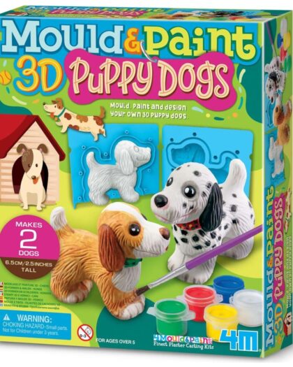 4M Mould & Paint 3D Puppy Dogs
