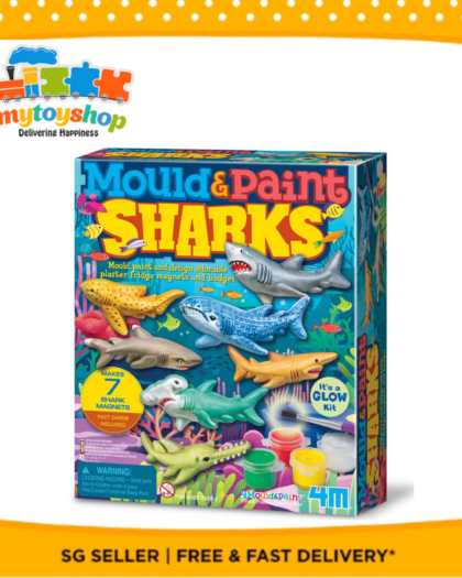 4M Mould n Paint Glow in the Dark Sharks