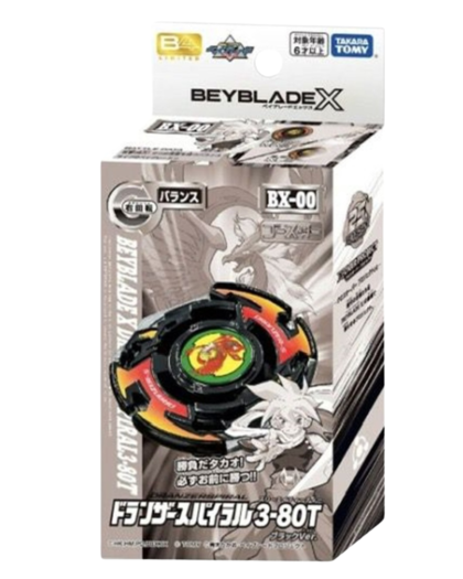 BEYBLADE X BX-00 (BXG-15) BOOSTER DRANZERSPIRAL 3-80T BLACK