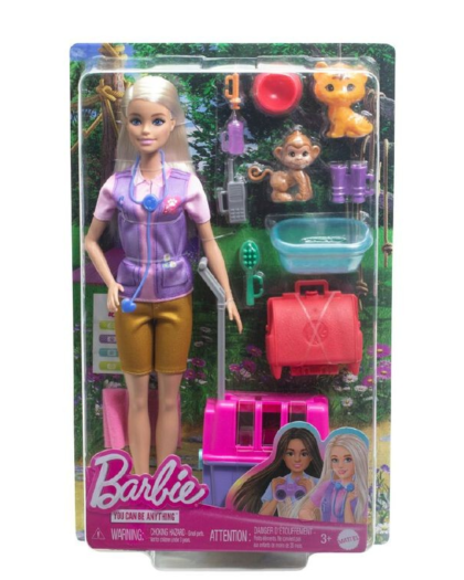 Barbie Animal Rescue and Recover Doll Playset