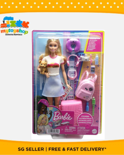 Barbie Malibu Travel Set with Puppy and Working Suitcase